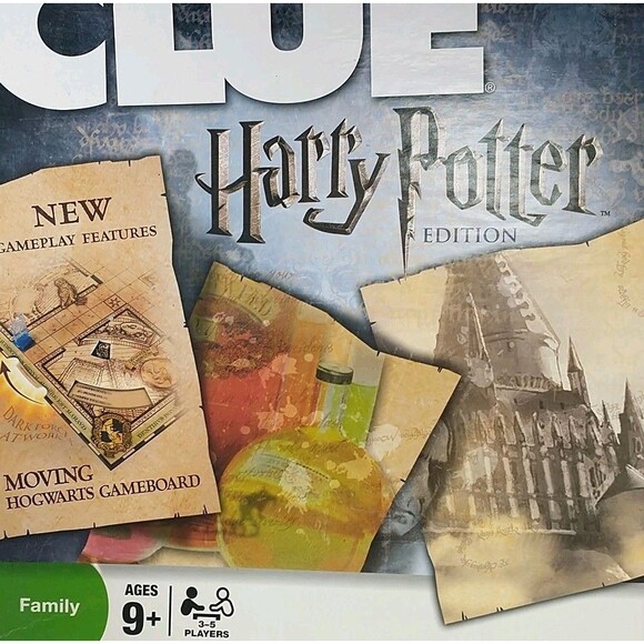 Clue Harry Potter Edition COMPLETE Parker Brothers 2008 Moving Hogwarts Board - Picture 13 of 16